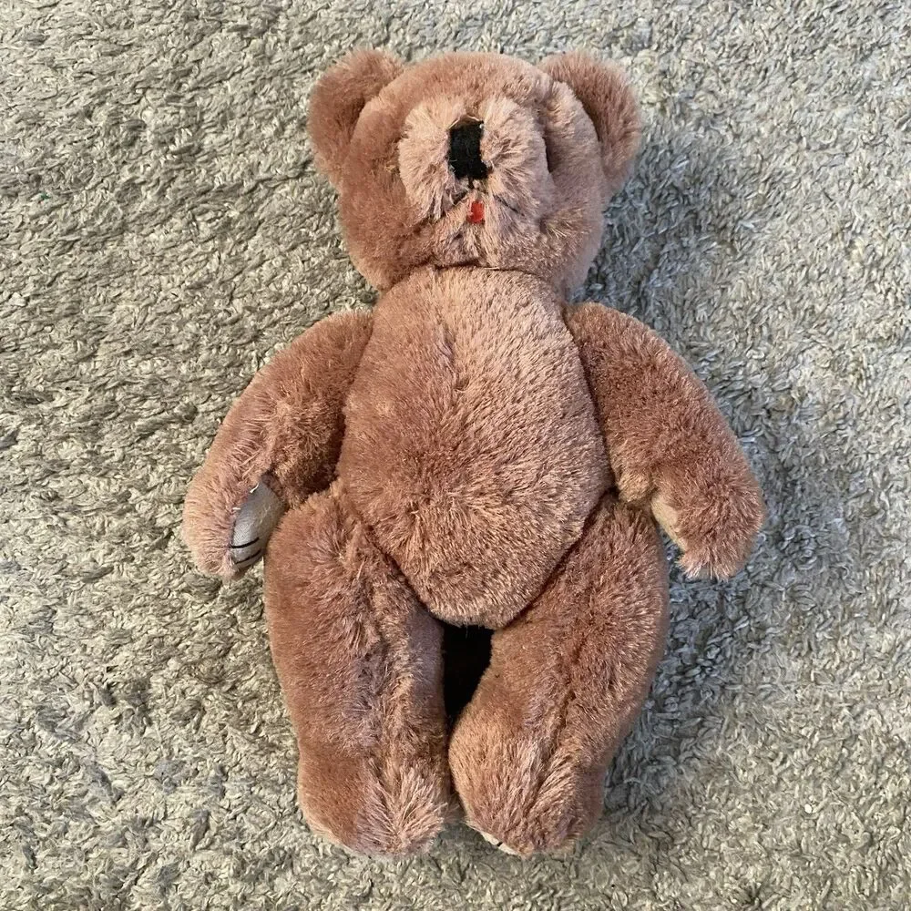 Vintage 1950s-1960s Post-War Shanghai Doll Factory Teddy Bear Wool or Mohair
